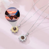 Sunflower (925 Silver) Photobracelet™ - Personalised Necklace with Photo Proyection