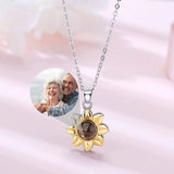 Sunflower (925 Silver) Photobracelet™ - Personalised Necklace with Photo Proyection